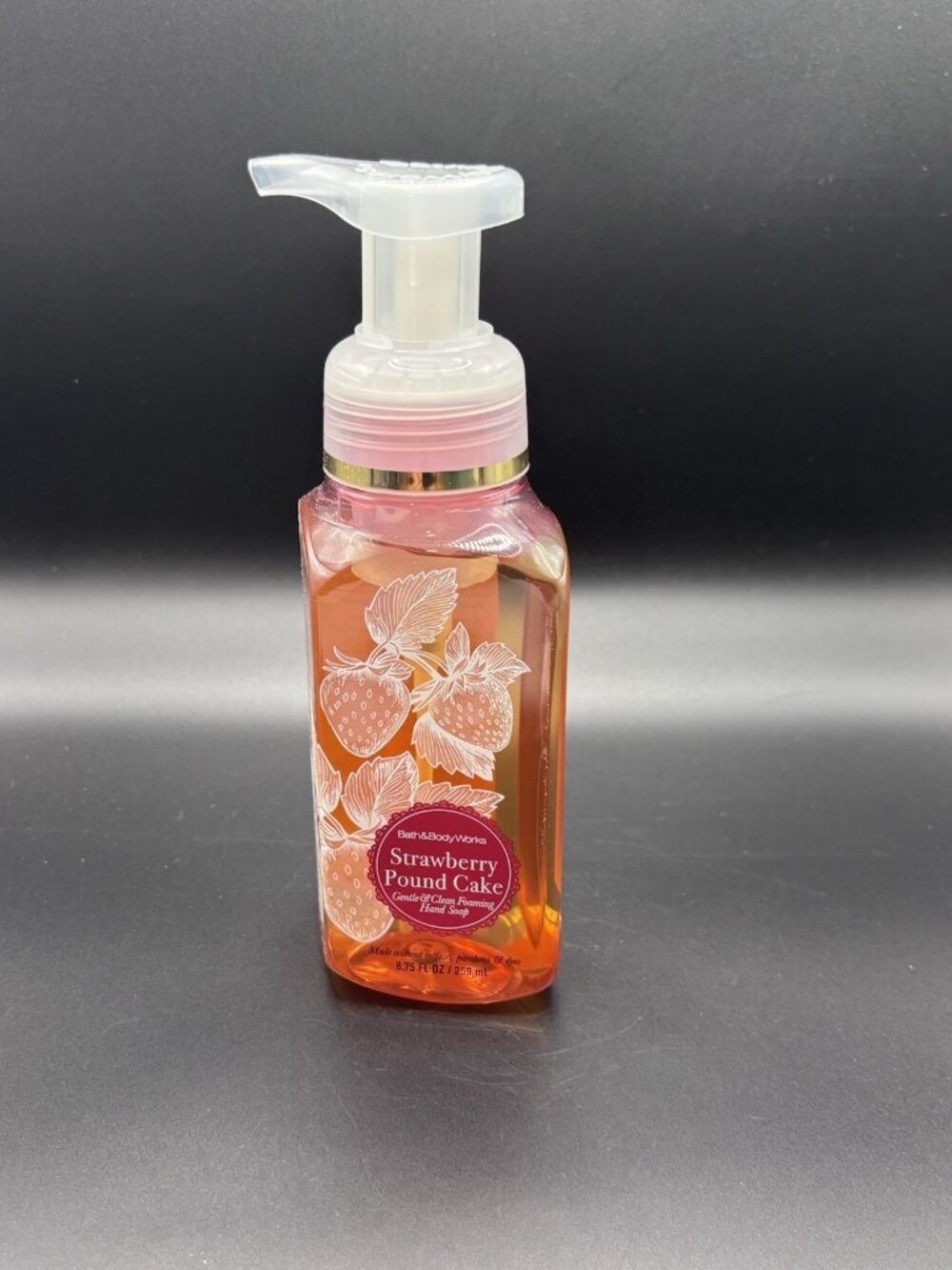 Bath & Body Works Strawberry Pound Cake Gentle Foaming Hand Soap 8.75 oz Bakery - Picture 6 of 15